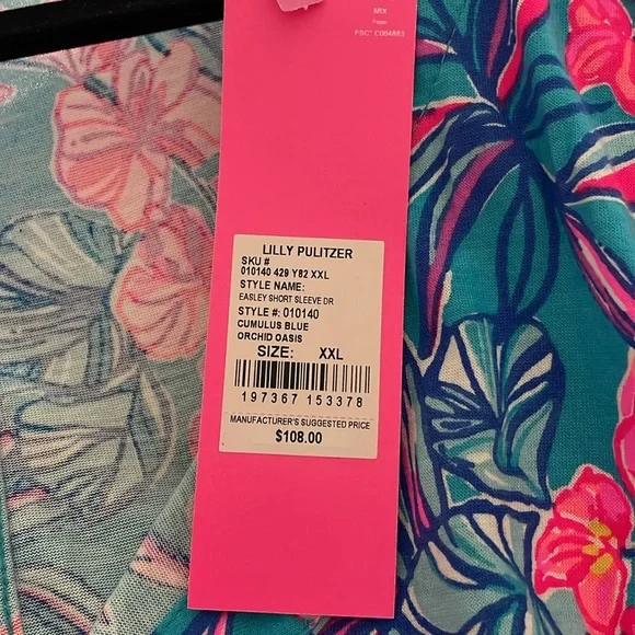 NEW WITH TAGS Lilly Pulitzer Easley short sleeve dress - Picture 6 of 6